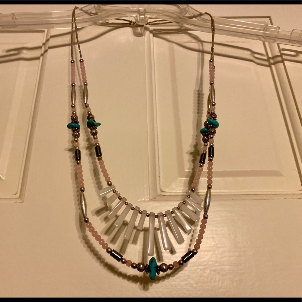 Sterling silver beaded necklace